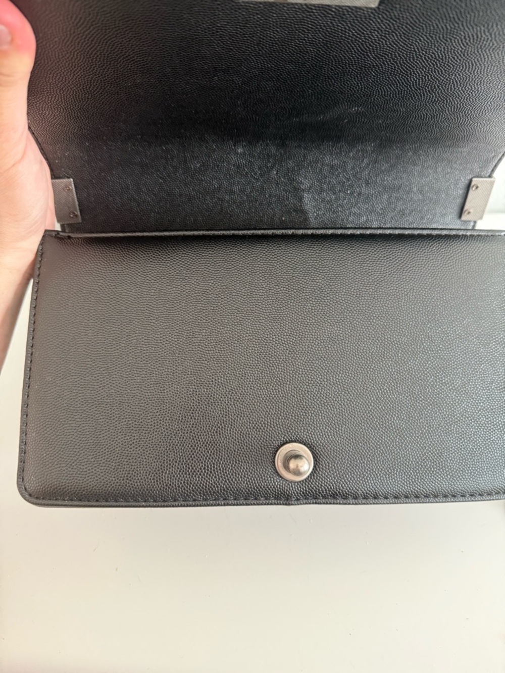 Designer Quilted Leather Shoulder Bag - Black C hanel like - Picture 6 of 10